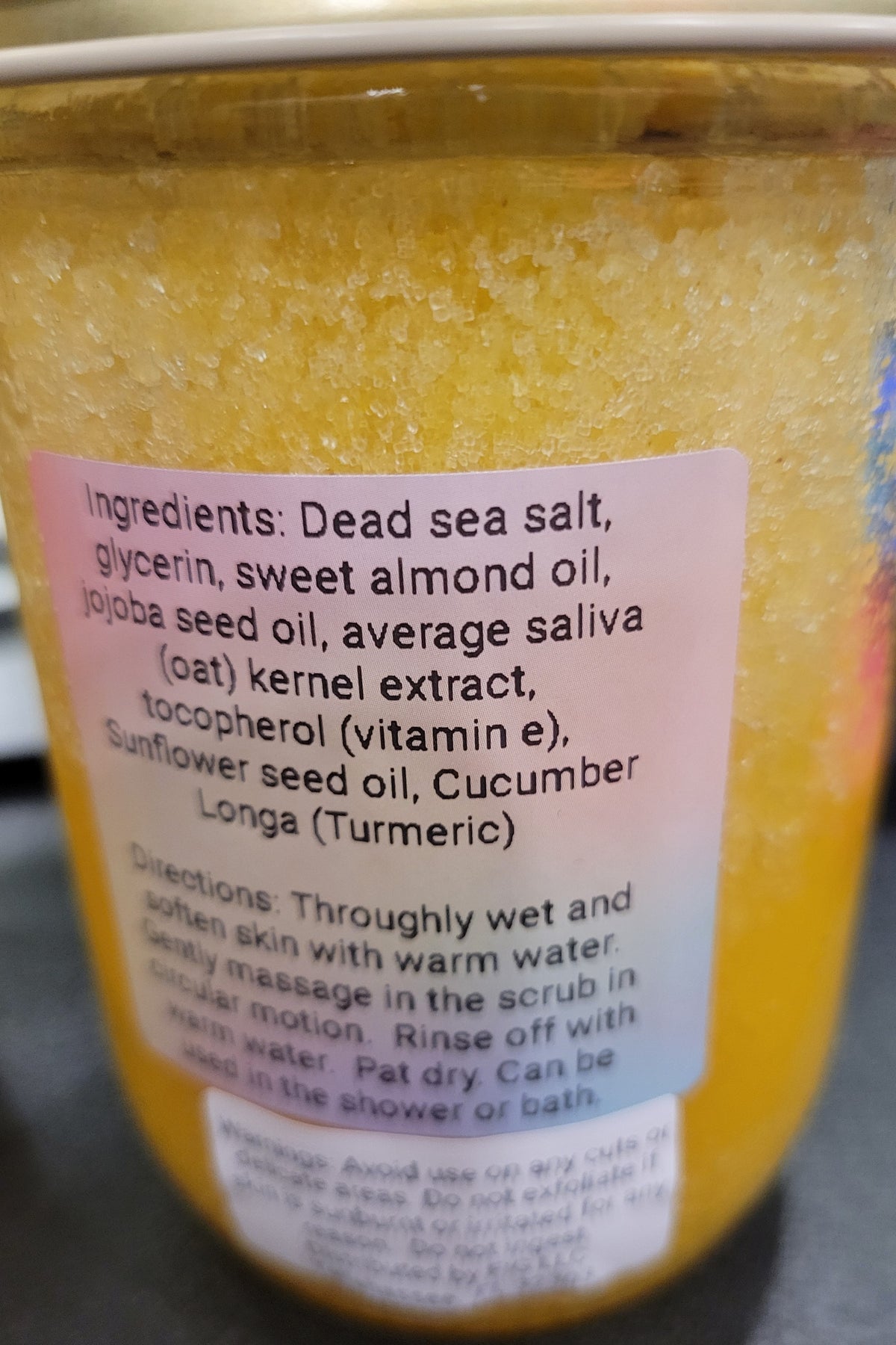 Exfoliating Turmeric Scrub - Citrus Scent