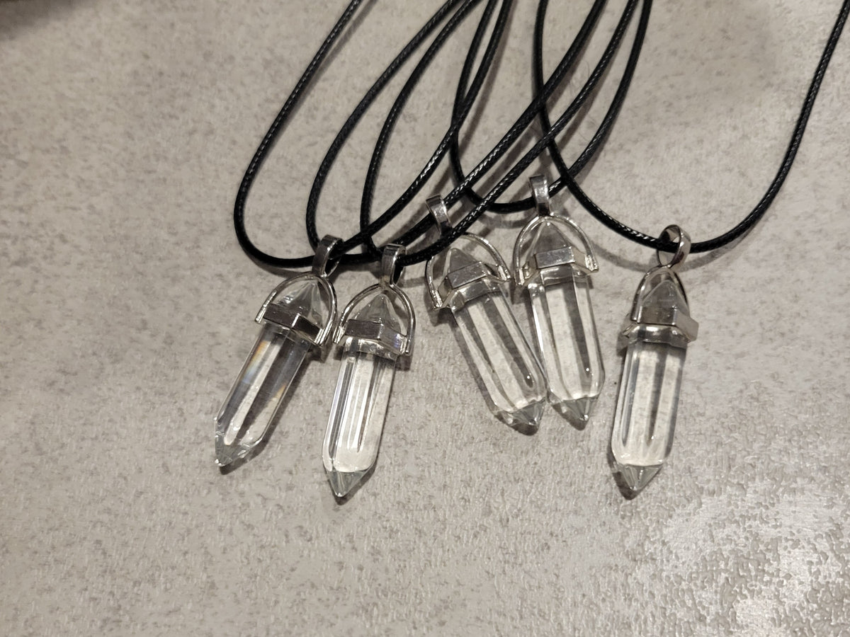 Divine Clarity Quartz Pendant Necklace