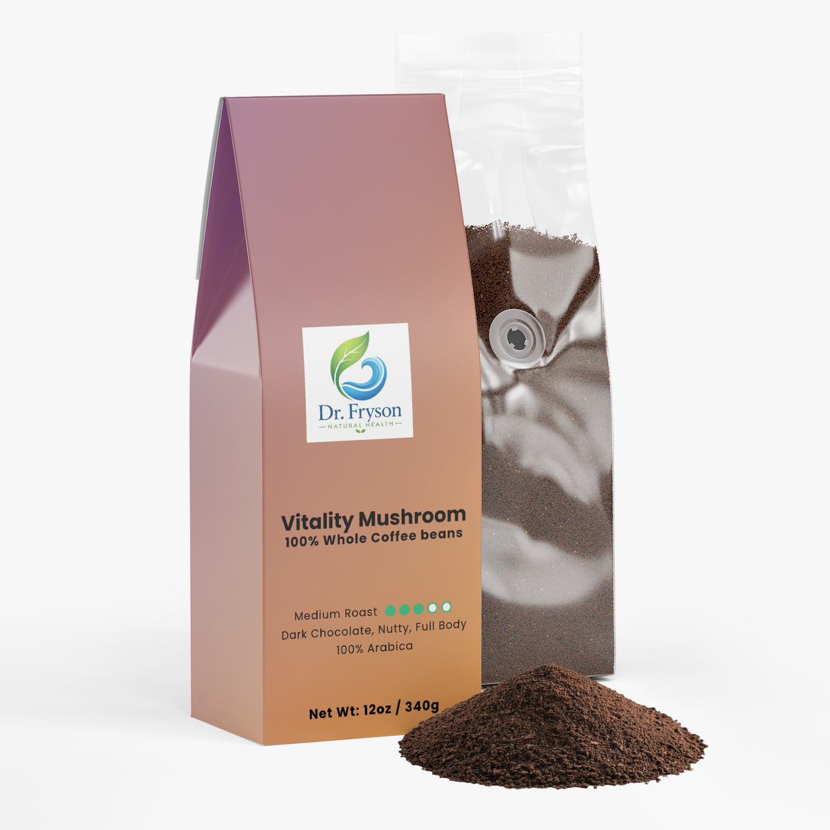 Vitality Mushroom Coffee (Medium Roast)
