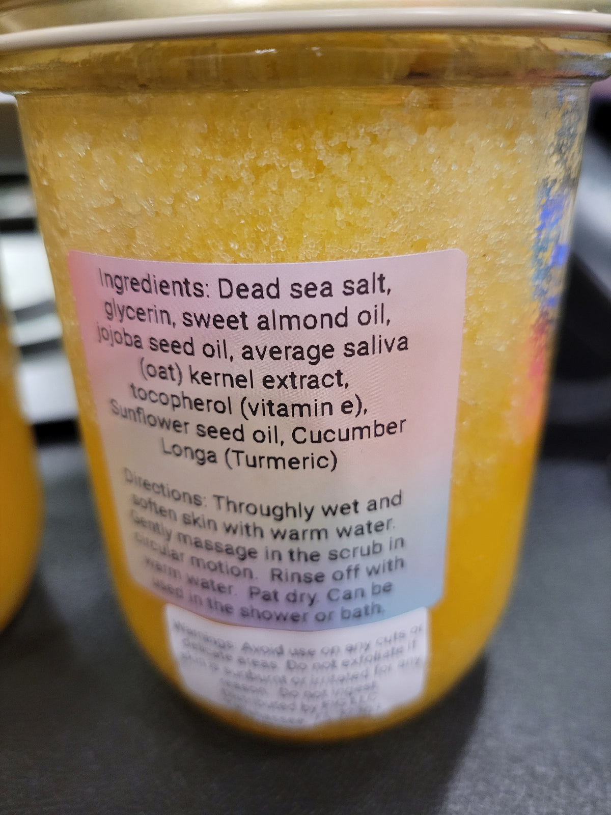 Exfoliating Turmeric Scrub - Citrus Scent