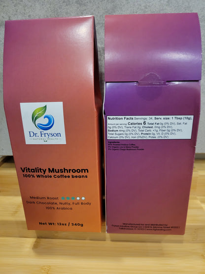 Vitality Mushroom Coffee (Medium Roast)