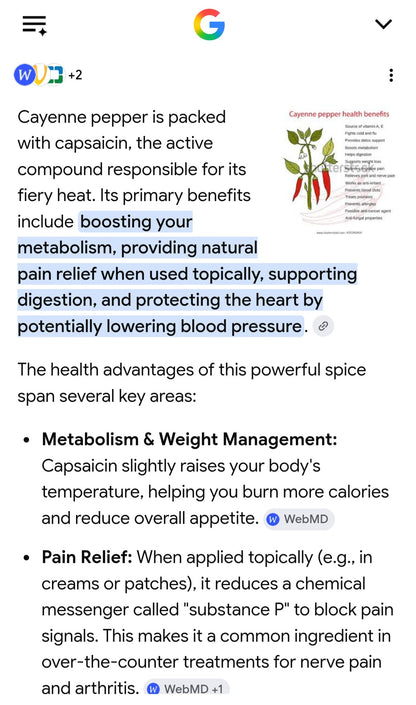 Sweet Heat - Cayenne Pepper Capsules