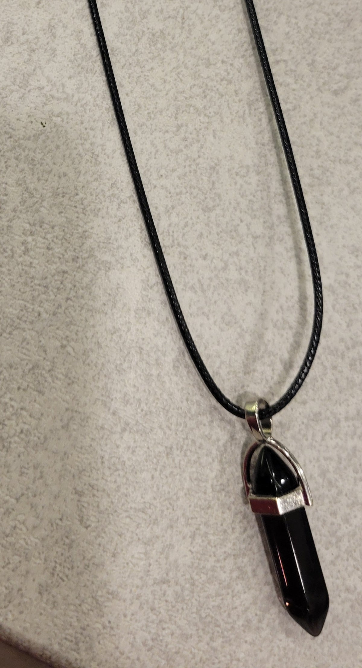 Black Protection & Grounding Point Necklace