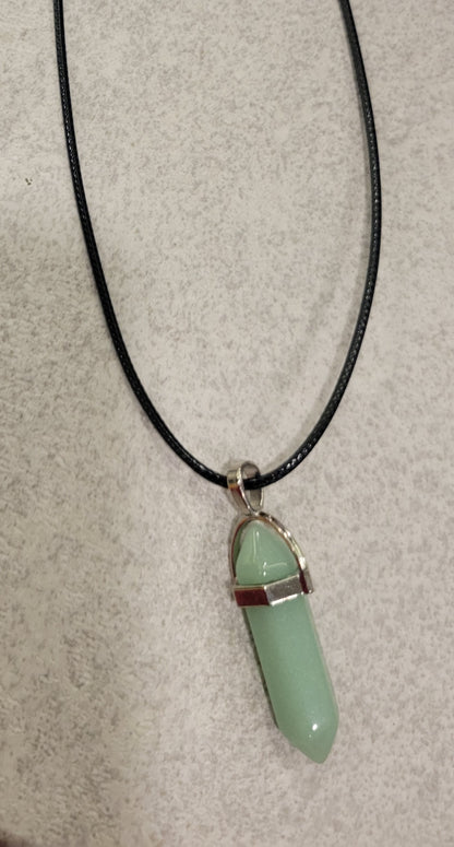 Green Quartz Intention Pendant Necklace