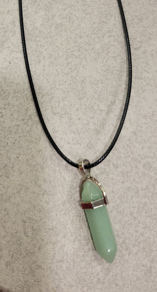 Green Quartz Intention Pendant Necklace