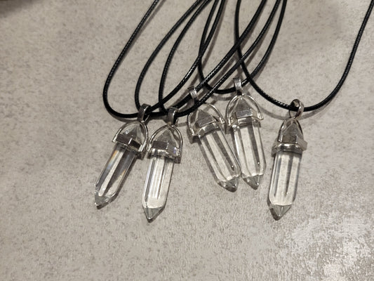 Divine Clarity Quartz Pendant Necklace