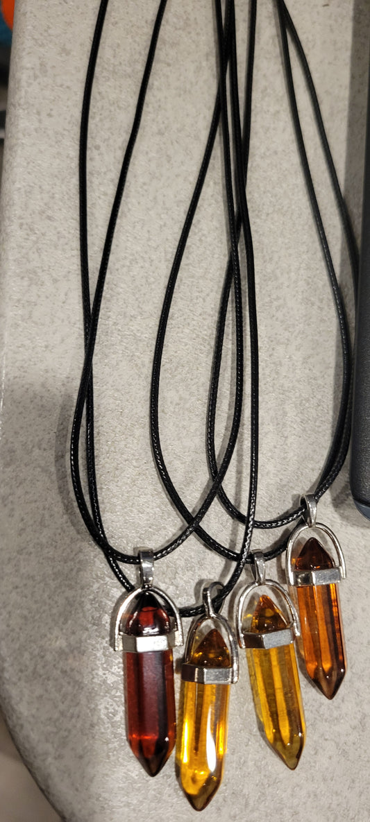 Amber Intention Pendant Necklace